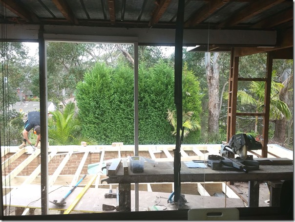 Existing view from kitchen